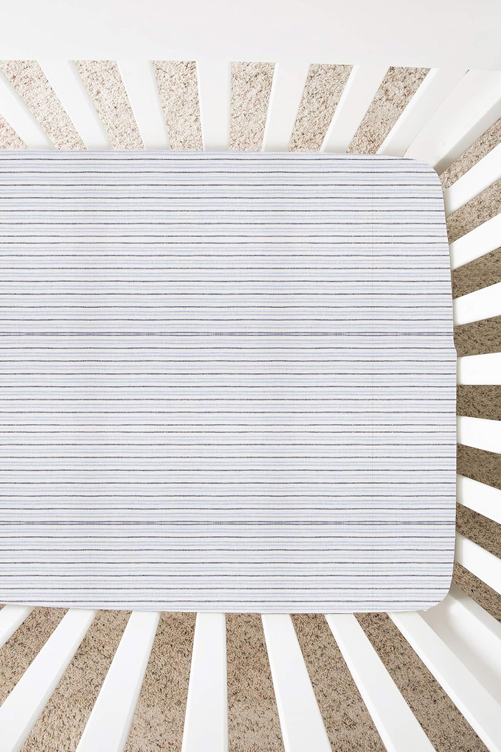 linen crib sheet
