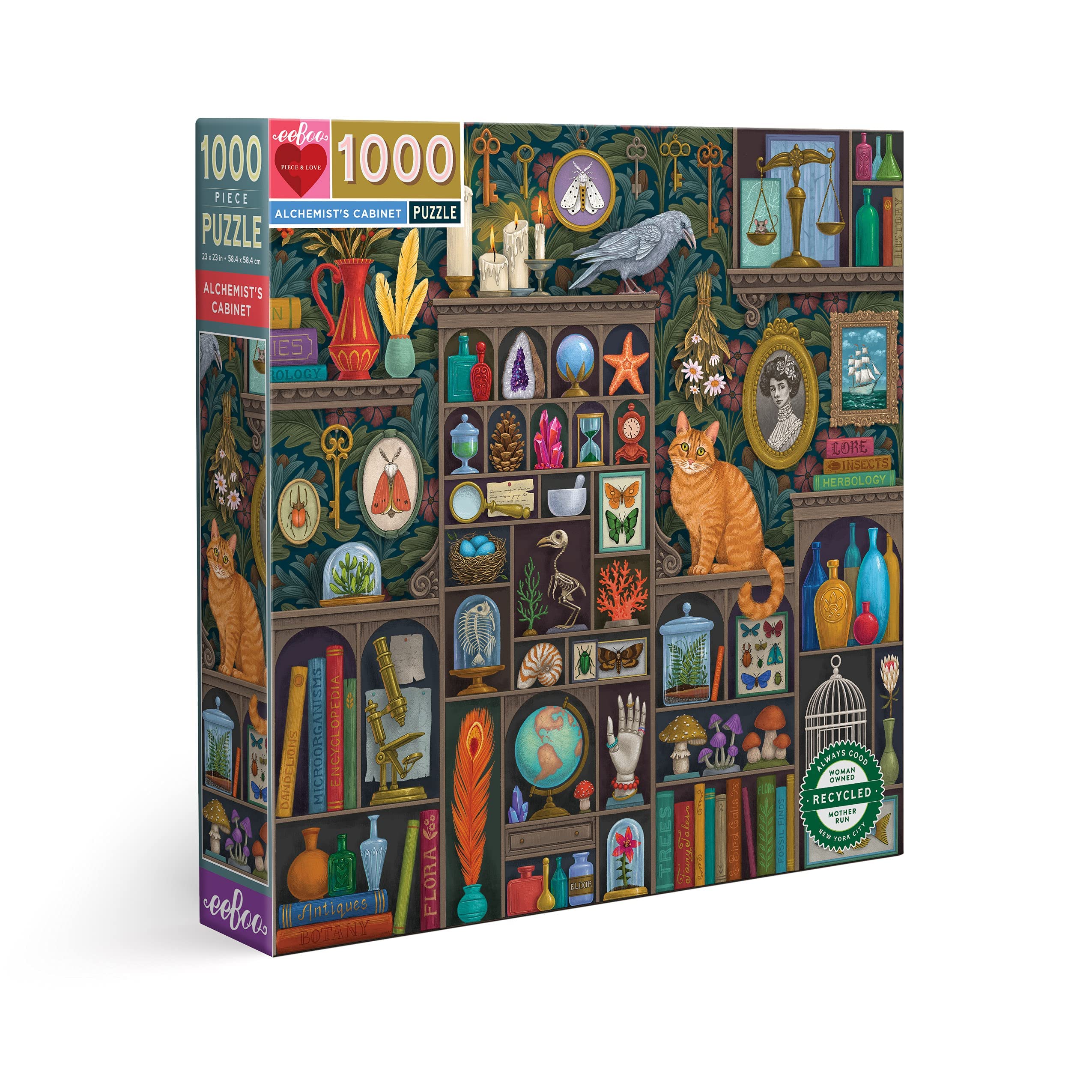 eeBoo Piece and Love Alchemist's Cabinet 1000 piece square adult Jigsaw Puzzle