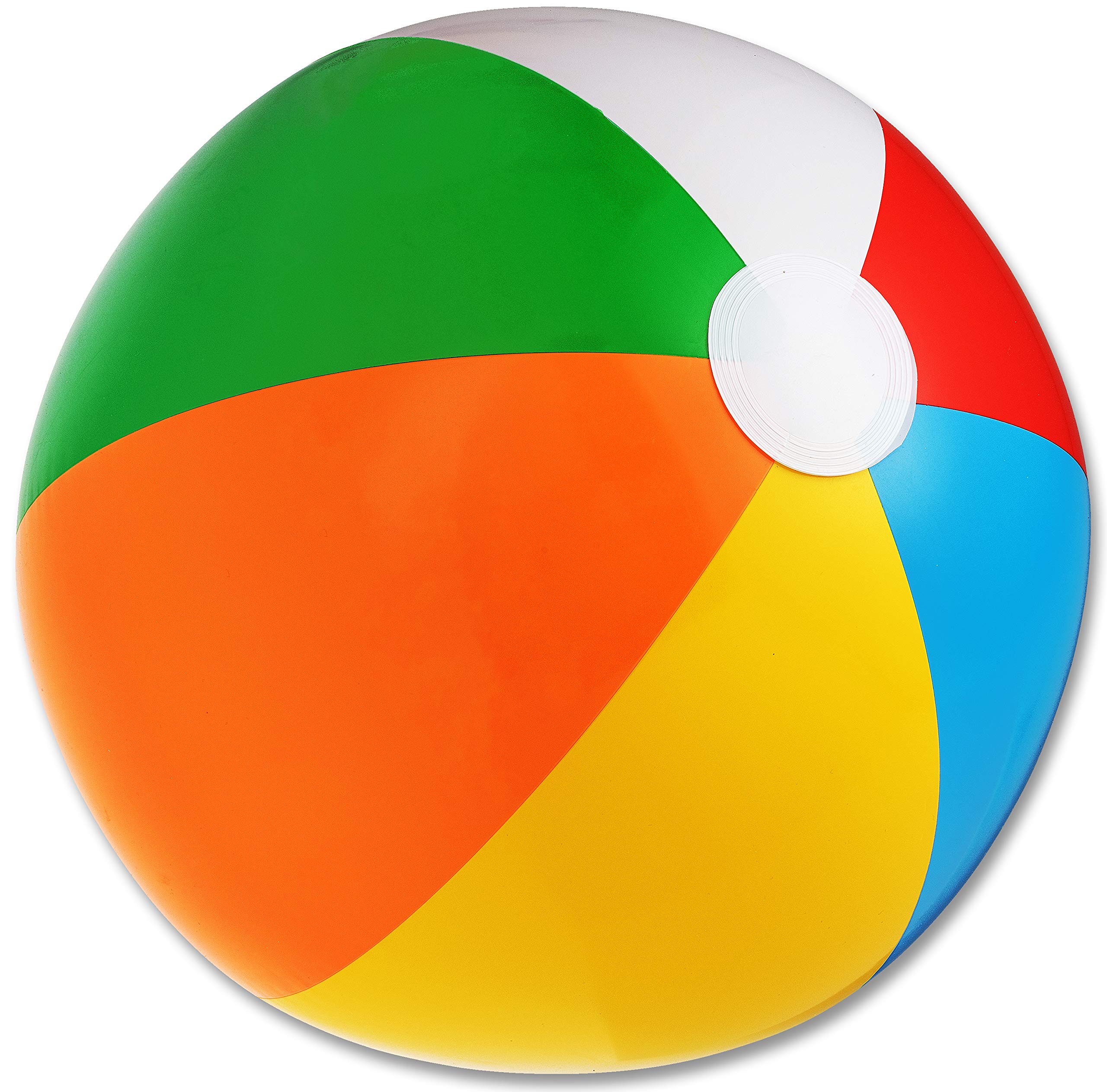 Large Inflatable Beach Balls 20" 1 Dozen Rainbow Colored for Pool Party