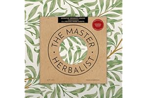 The Master Herbalist Fragrant Scented Drawer Liners in a William Morris Inspired Design | Pack of 5 Sheets | Contains Essential Oils | Made in The UK (Sandalwood)