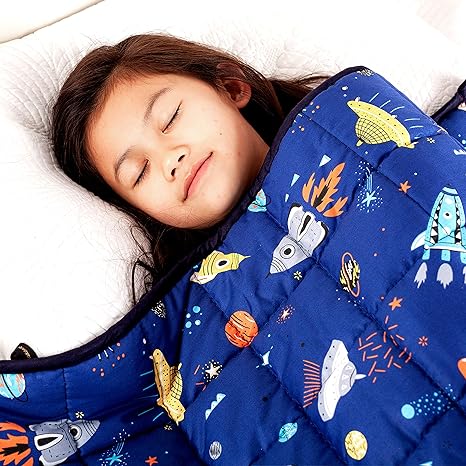 Sleepymoon Weighted Blanket (36''×48'' 5lbs, Galaxy Spaceship): Amazon