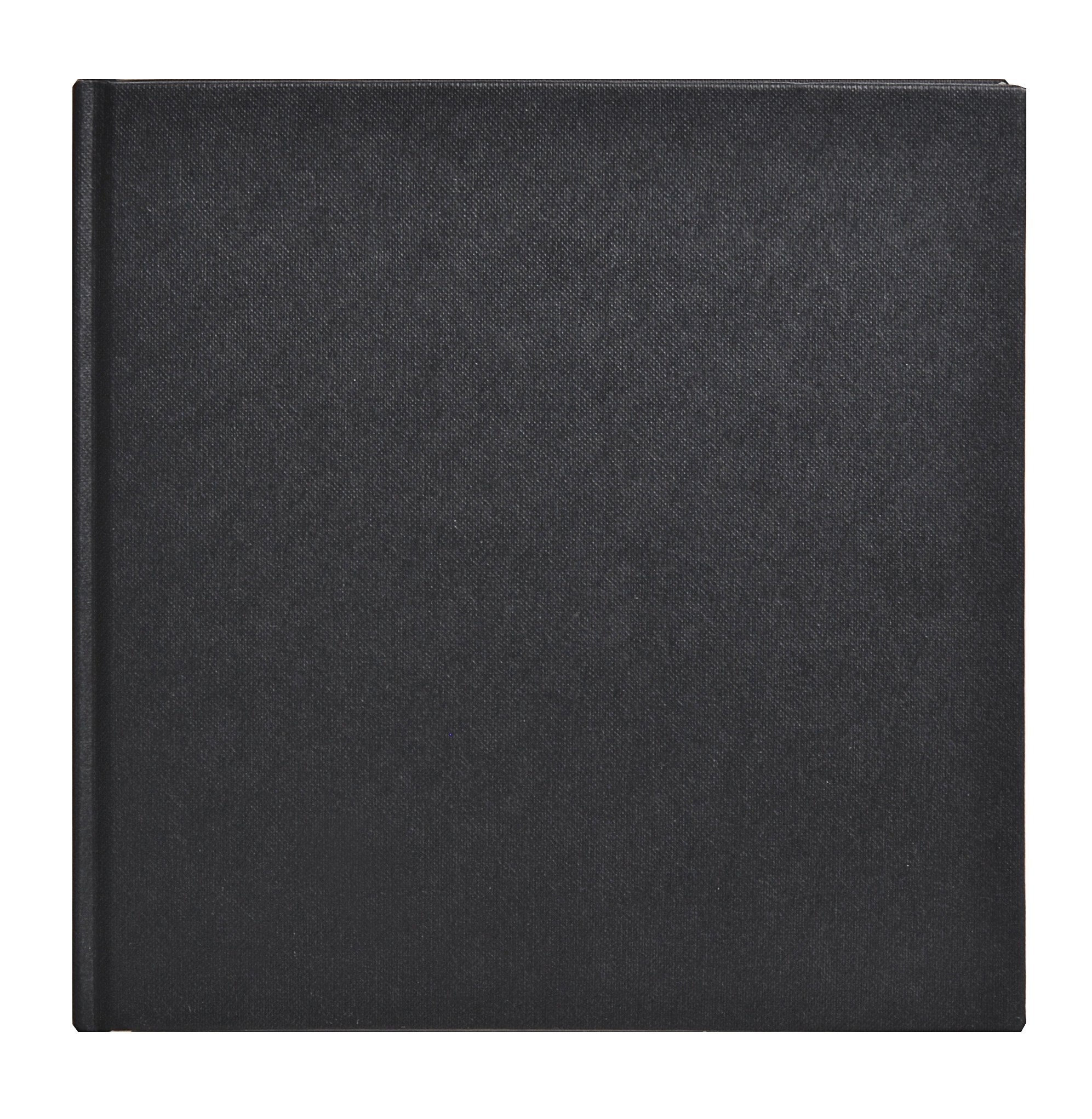 Clairefontaine - Ref 34250C - Goldline Casebound Square Pad (64 Ivory Sheets) - 20 x 20cm Size, 140gsm Paper, Square Layout - Black Cover - Suitable for Dry Techniques — image 1