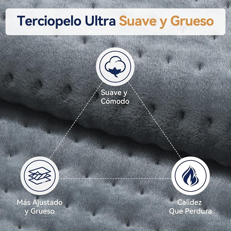 Manta elétrica, manta elétrica lombar, 9 temperaturas e 4 temporizadores