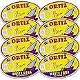 Ortiz White Tuna in Olive Oil, Fresh Tender Slices, Spanish Wild Caught Tuna, High in Protein and Omega 3 Fats, Excellent in Salad, Pasta or Sandwiches - No Need to Add Mayo, 3.95oz Can (Pack of 8)
