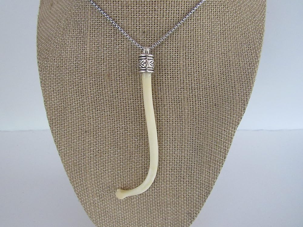 Raccoon Penis Bone Pendant Necklace The Love Bone Boho