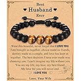 Best Ever Gifts for Mens Teen Boys, Beads Bracelet Gifts for Friend Brother Uncle Boyfriend Grandpa Dad Son Grandson Nephew New Dad Stepdad Husband on Birthday Christmas Valentines Fathers Graduation