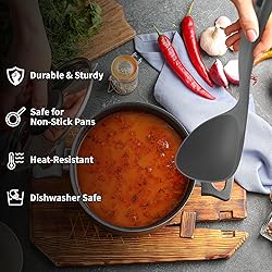 Zulay Soup Ladle Spoon with Comfortable Grip