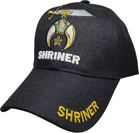 Amazon Shriner Cap Shriners Hat フリーメイソンとフリーメイソンの関連 ブラック キャップ 通販