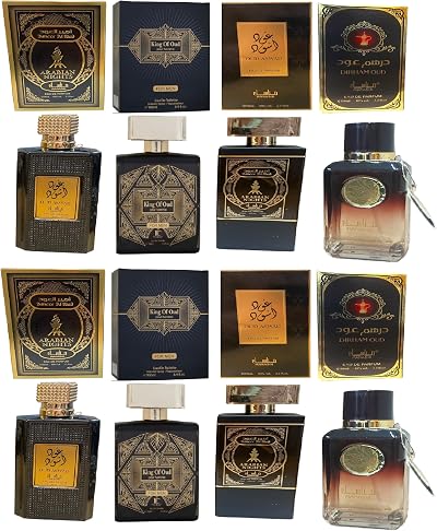 Modaleo 8 Pack Men Unisex Perfume EDP 100ml King OUD Arabian Nights Aswad