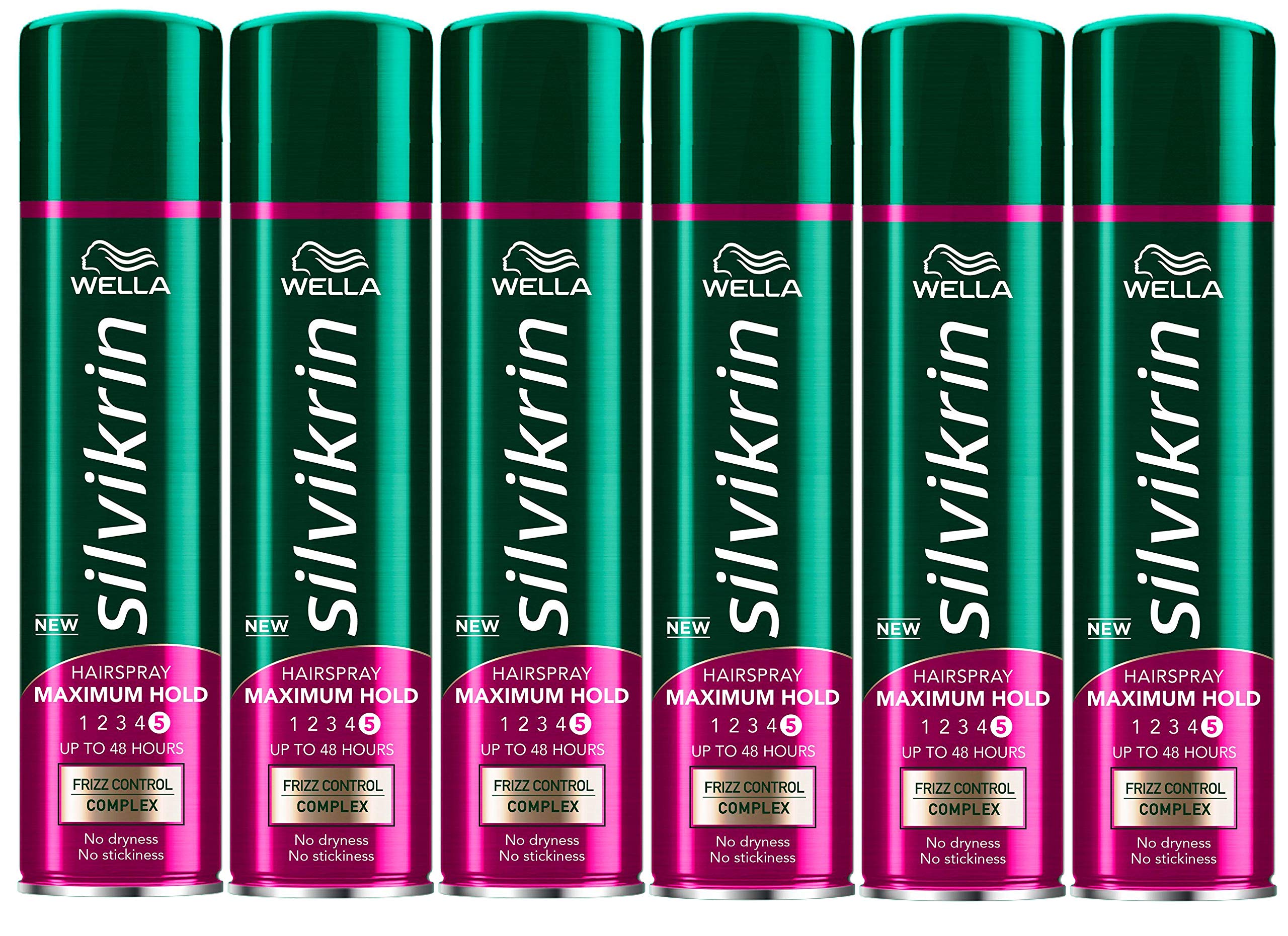 ( 6 Pack ) Silvikrin Classic Hairspray Maximum Hold 250ml