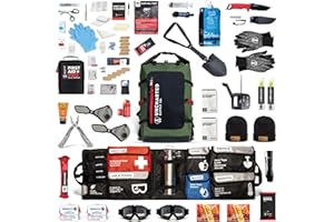 Uncharted Supply Co. The SEVENTY2® Pro 2-Person Survival System – 72 Hour Emergency Preparedness Kit with 60+ Tools for Home, Car, Camping, and Disaster Readiness – Durable Waterproof Go Bag