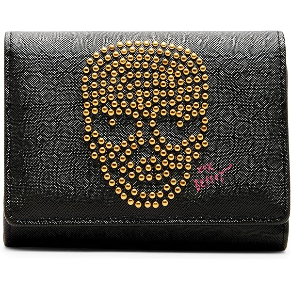 Amazon.com: Betsey Johnson Black Cat Bifold Wallet : Clothing