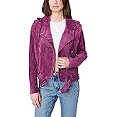 [BLANKNYC] womens Belted Faux Suede Moto Jacket