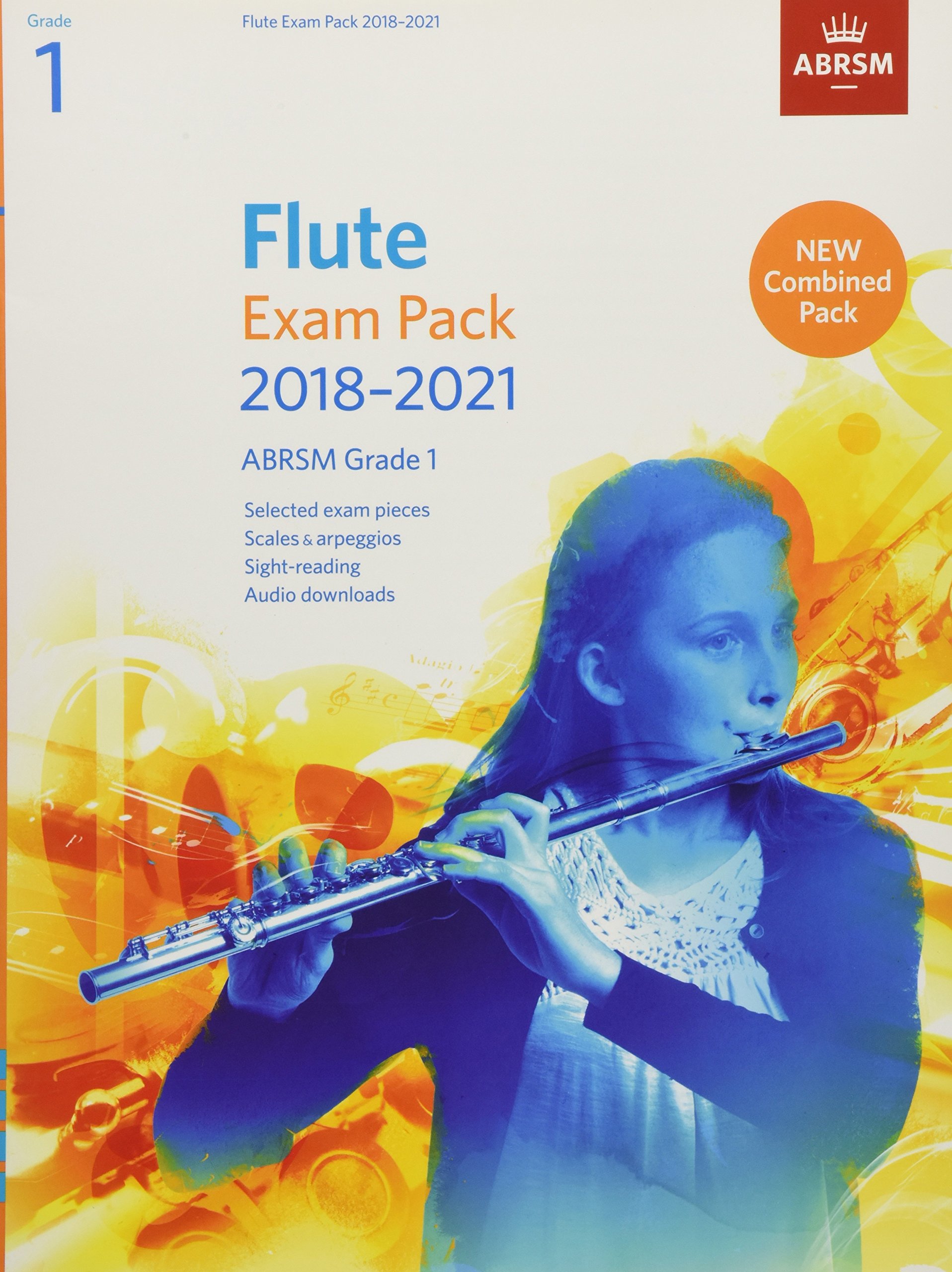 Flute Exam Pack 2018-2021, ABRSM Grade 1: Selected from the 2018-2021 syllabus. Score & Part, Audio Downloads, Scales & Sight-Reading (ABRSM Exam Pieces)