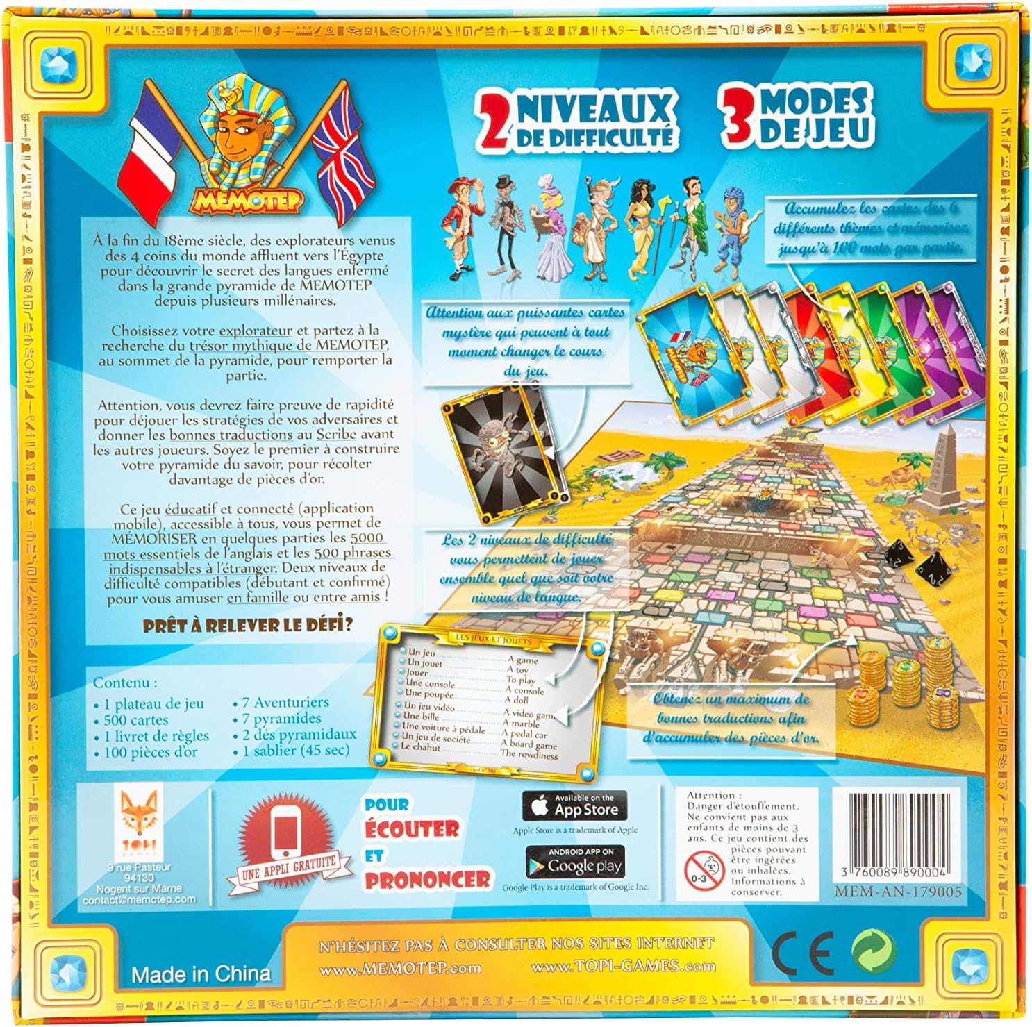 Topi Games Memotep 179001 Language Game, Other, Norme - Image 4