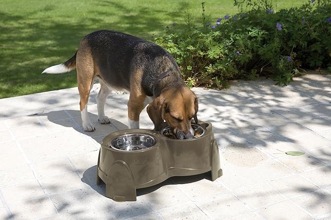 Pet Supplies Savic Ergo Twin Feeder Includes 2 X 850 Millilitres
