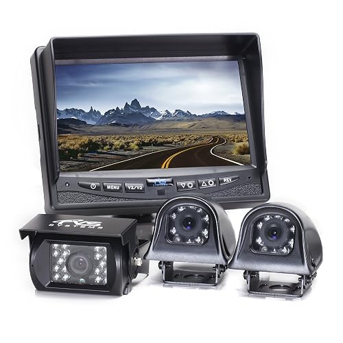 Buggy Rear Camera Rig Rear View Safety Backup Camera System with Side Cameras for RV's ...