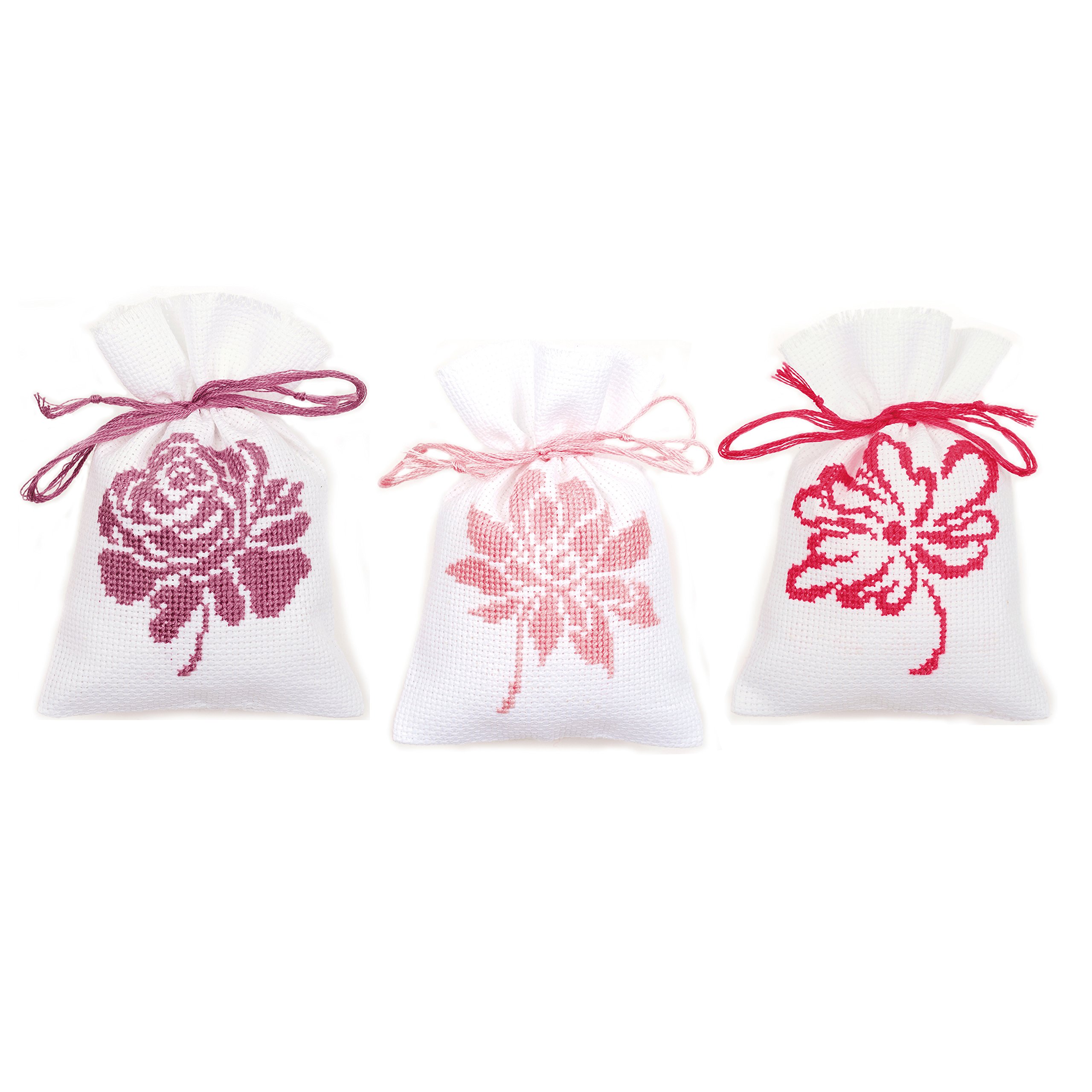 Vervaco Pot Pourri Bags Pink Flowers (Set of 3)