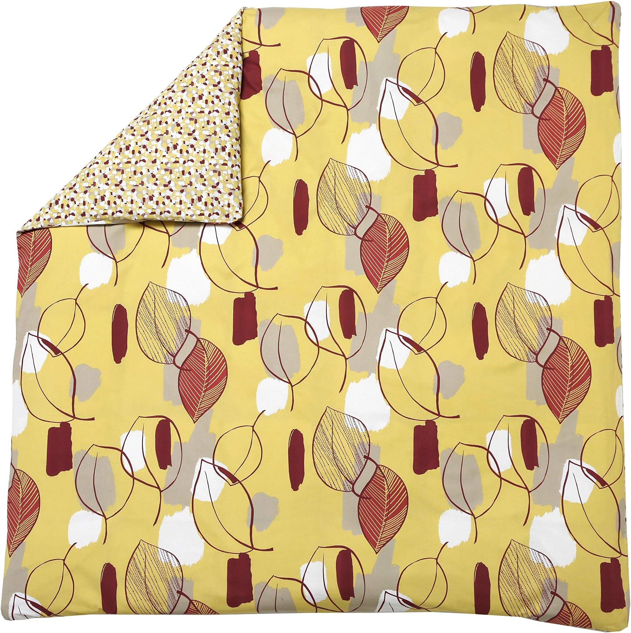 Blanc des Vosges Puerto Rico Tan Cotton Duvet Cover, Cotton, ochre, 260x240 cm