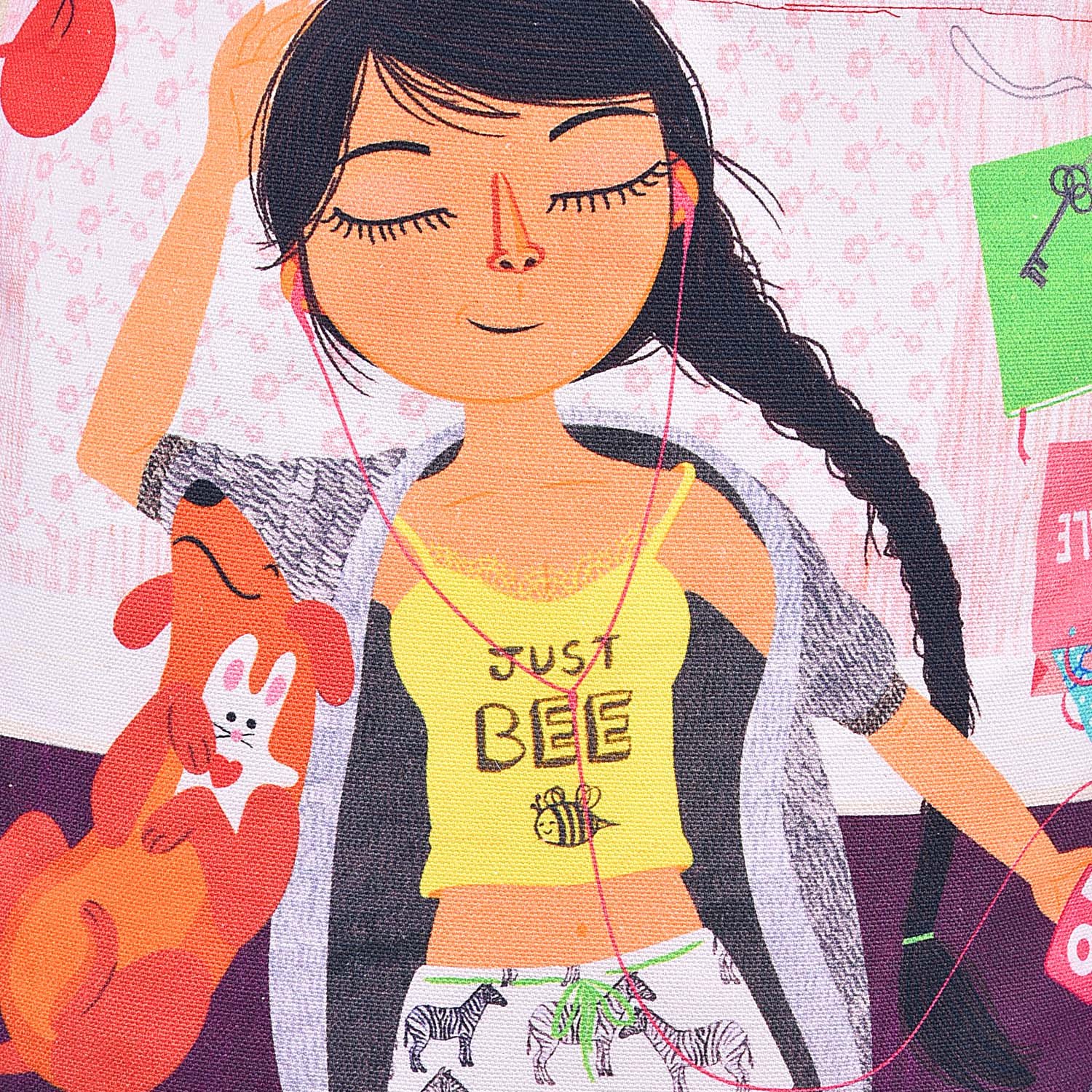 nostaljia cotton canvastote bag