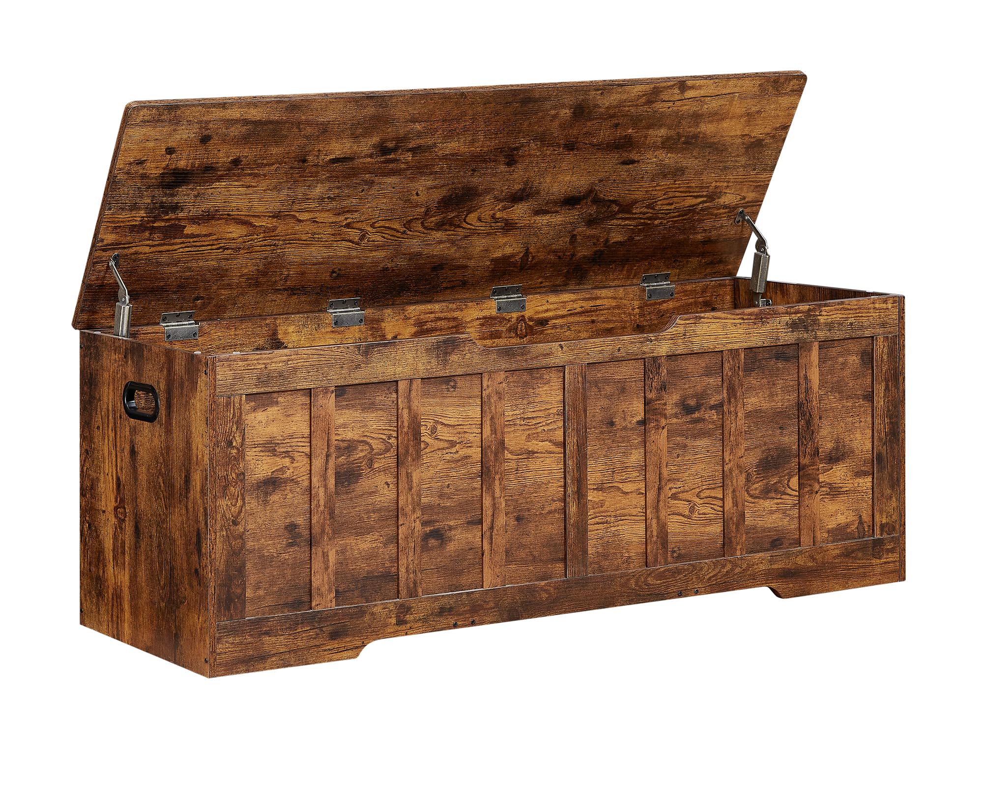 Photo 1 of ***PARTIAL SET - PRICE ADJUSTED***
VANKILEY 51.2"Storage chest extra large,storage bench with 2 safety hinges,Shoe Bench,51.2*15.7*19.1inches,wooden trunk for bedroom,livingroom,entryway,Supports 220 lb,Easy Assembly(Rustic brown)