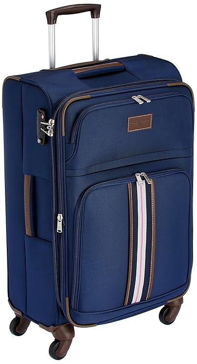 Tommy Hilfiger Dayton Polyester 78 cms Navy Softsided Suitcase (TH/DAY08075)