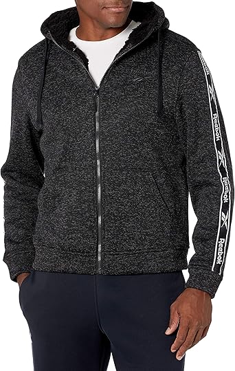 reebok men's fleece jacket