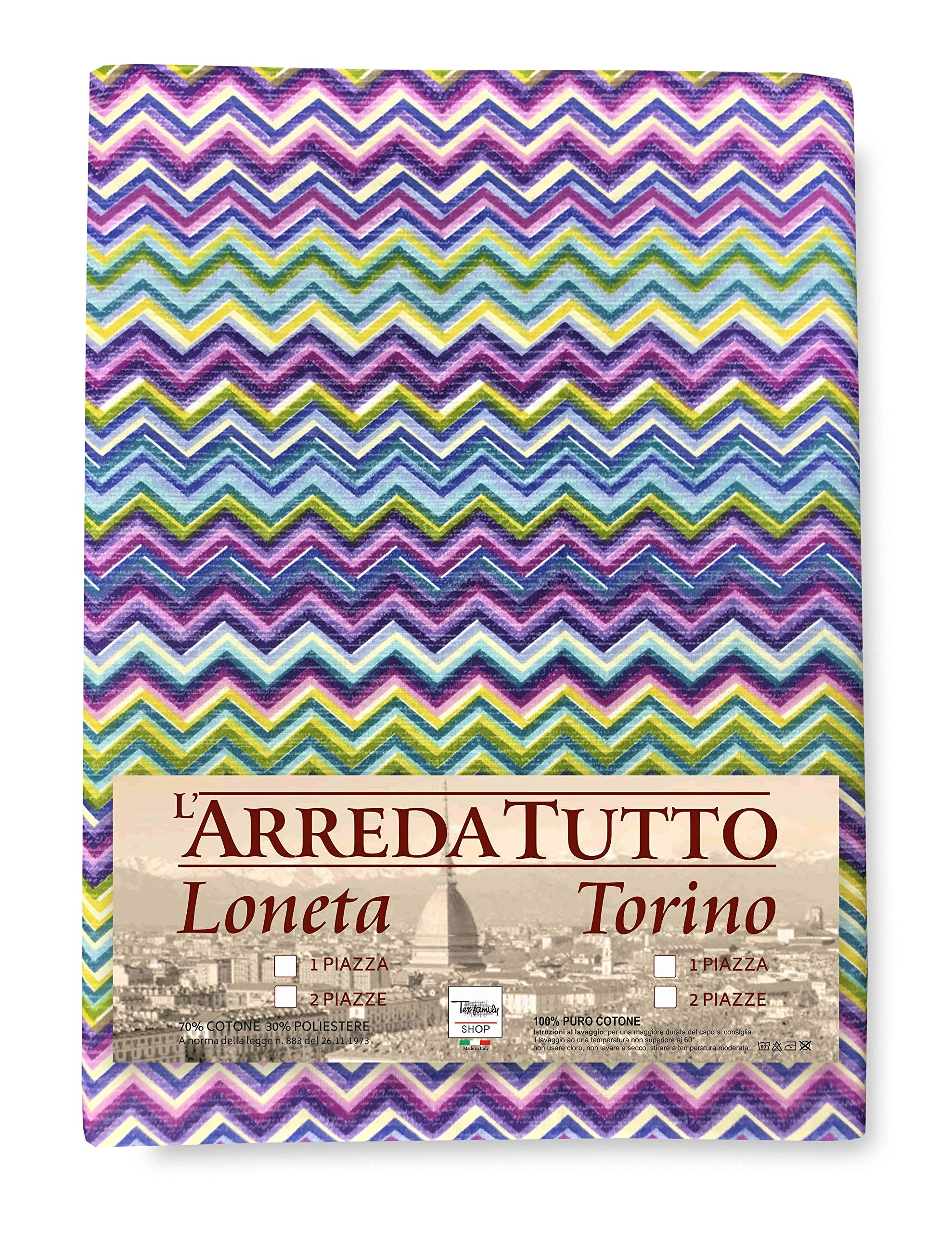 tex family, Cotton, Multi-Colour, Single, 170 x 280 cm