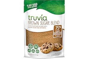 Truvia Brown Sugar Blend, Mix of Natural Stevia Sweetener and Brown Sugar, 18 oz Bag