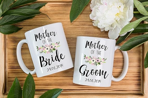 Personalised Wedding Mugs Mother Of The Bride Father Of The Bride Gift For Parents Bride To Be Groom To Be Mother In Law Father In Law Wedding Favours Wedding Day Mugs Custom