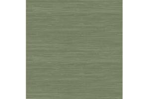 NuWallpaper x Social Social Classic Faux Grasscloth Peel and Stick Wallpaper, Hunter Green