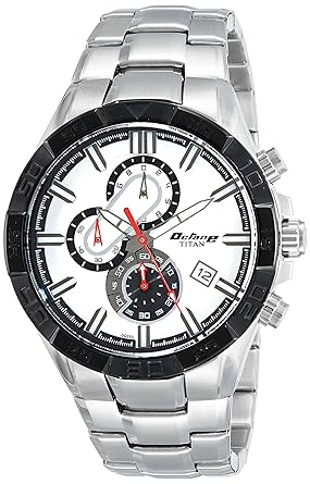 Chronograph White Dial Mens Watch-90079KM01E