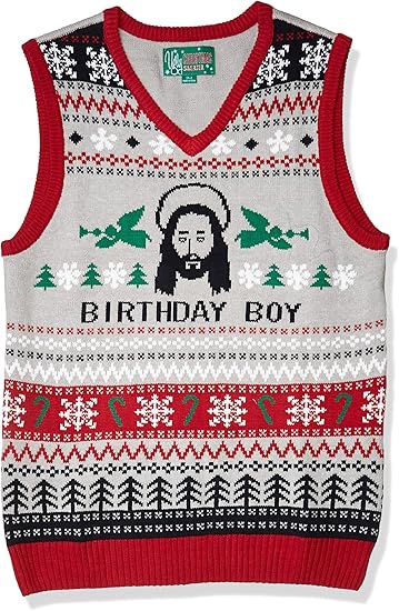 christmas mens vest