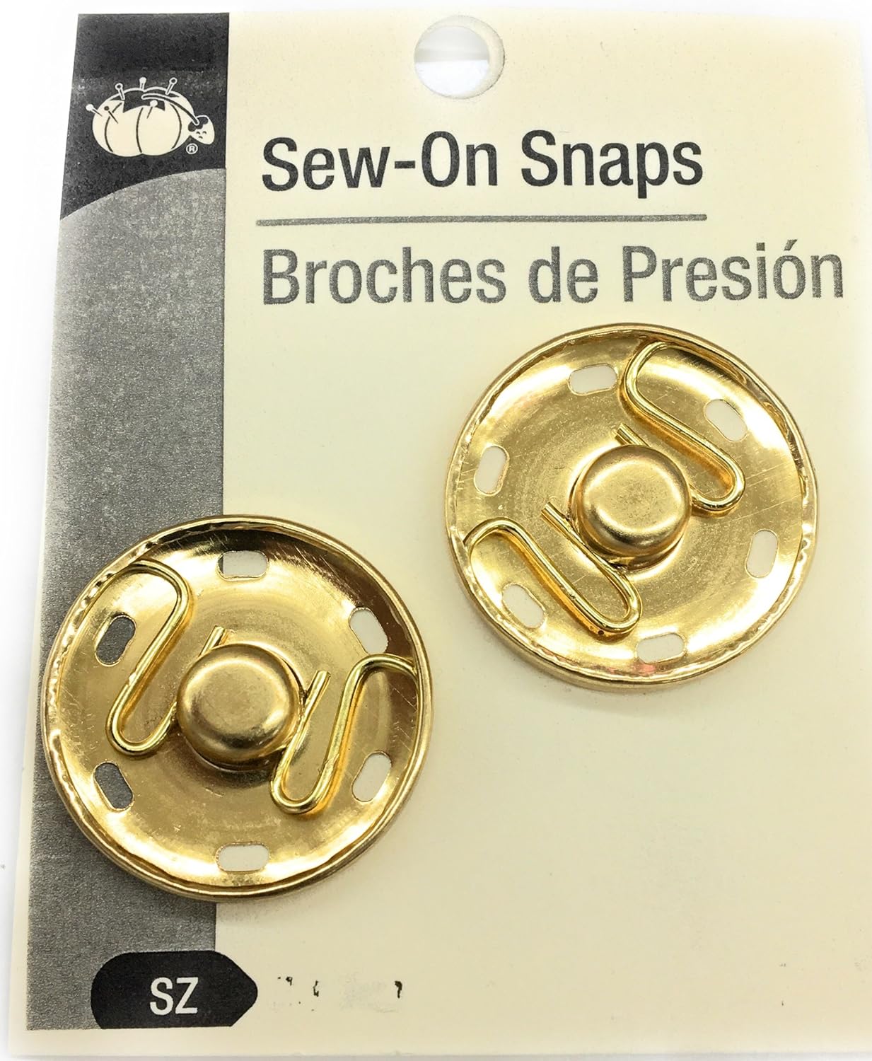 Jumbo Snaps Sew on 30mm 11/4" Gold Button Snaps, SewOn