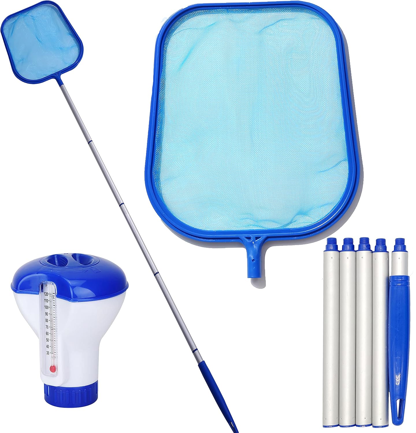 Swimming Pool Cleaning Set, Skimmer Net with Telescopic