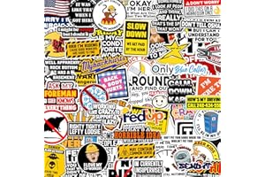 PURAESLA 166/224 pcs Funny Hard Hat Stickers for Men, Adults - Waterproof Vinyl for Welding Helmet, Tool Box, Tools - Blue Collar Gifts for Men, Mechanic, Co-Workers Union