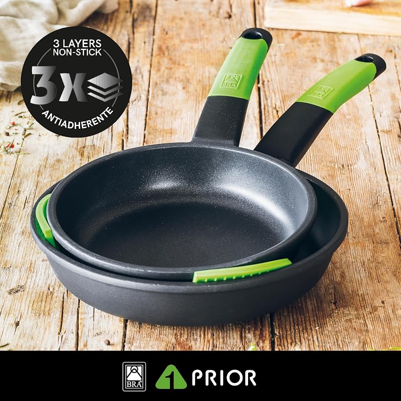 Prior | Wok 24 cm, Alluminio fuso, antiaderente