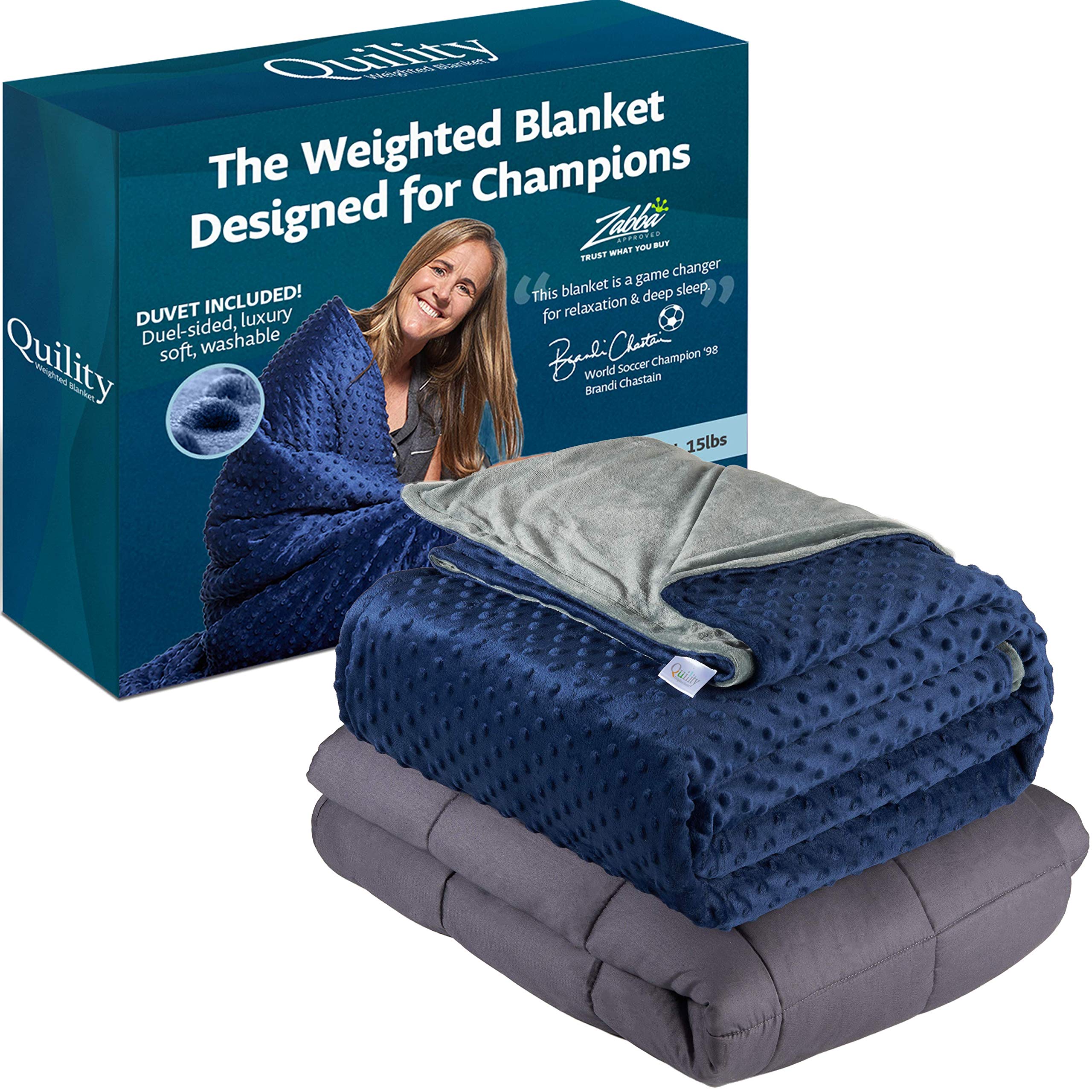 Quility Weighted Blanket For Adults Queen Size Quility Weighted Blanket For Adults Queen Size