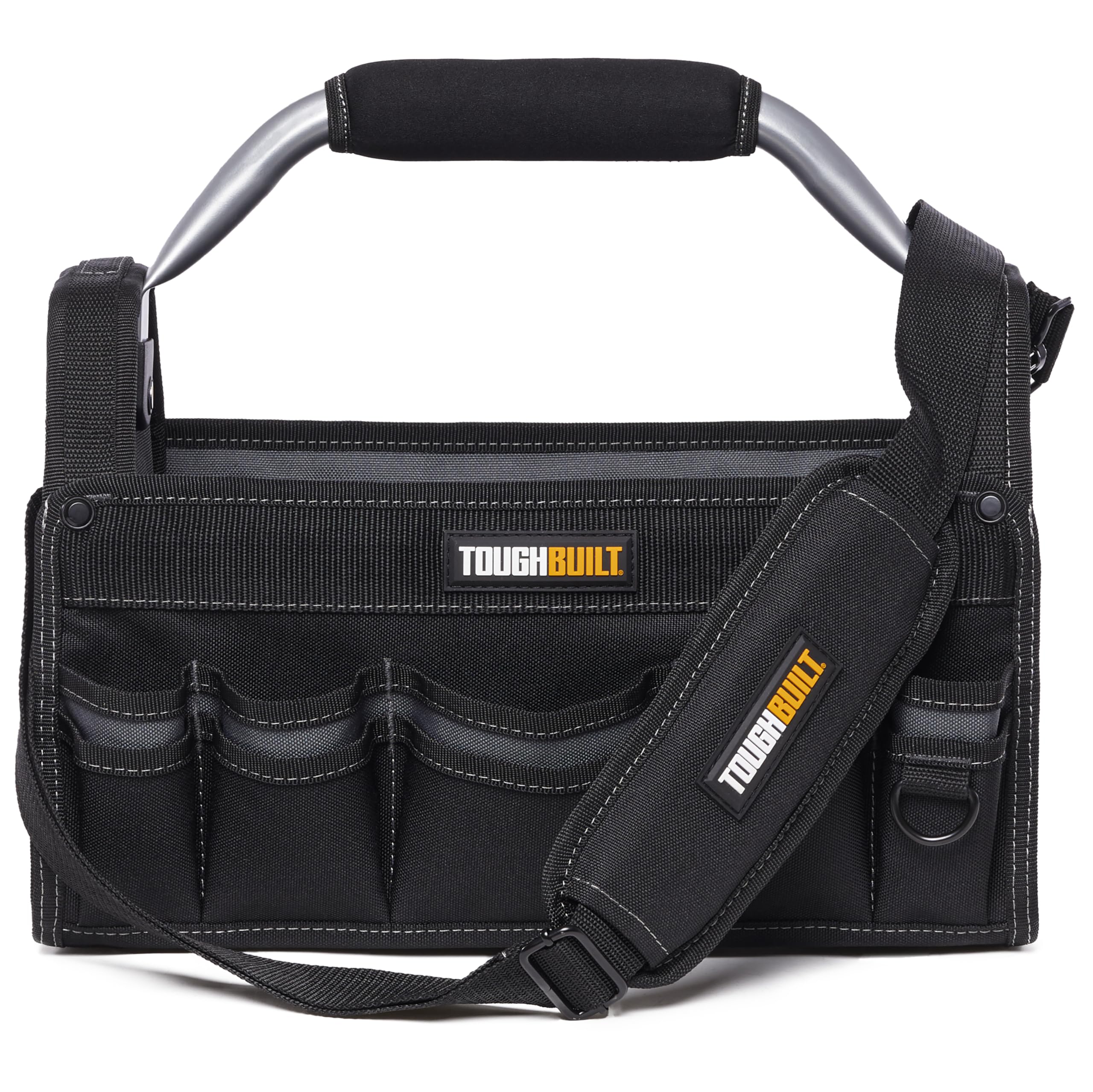 ToughBuilt - Bolsa para herramientas de construcción de 15, almacenamiento abierto en la parte superior, TB-83B-15