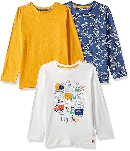 Baby Boys Animal Print Regular Fit T-Shirt (Pack of 3)