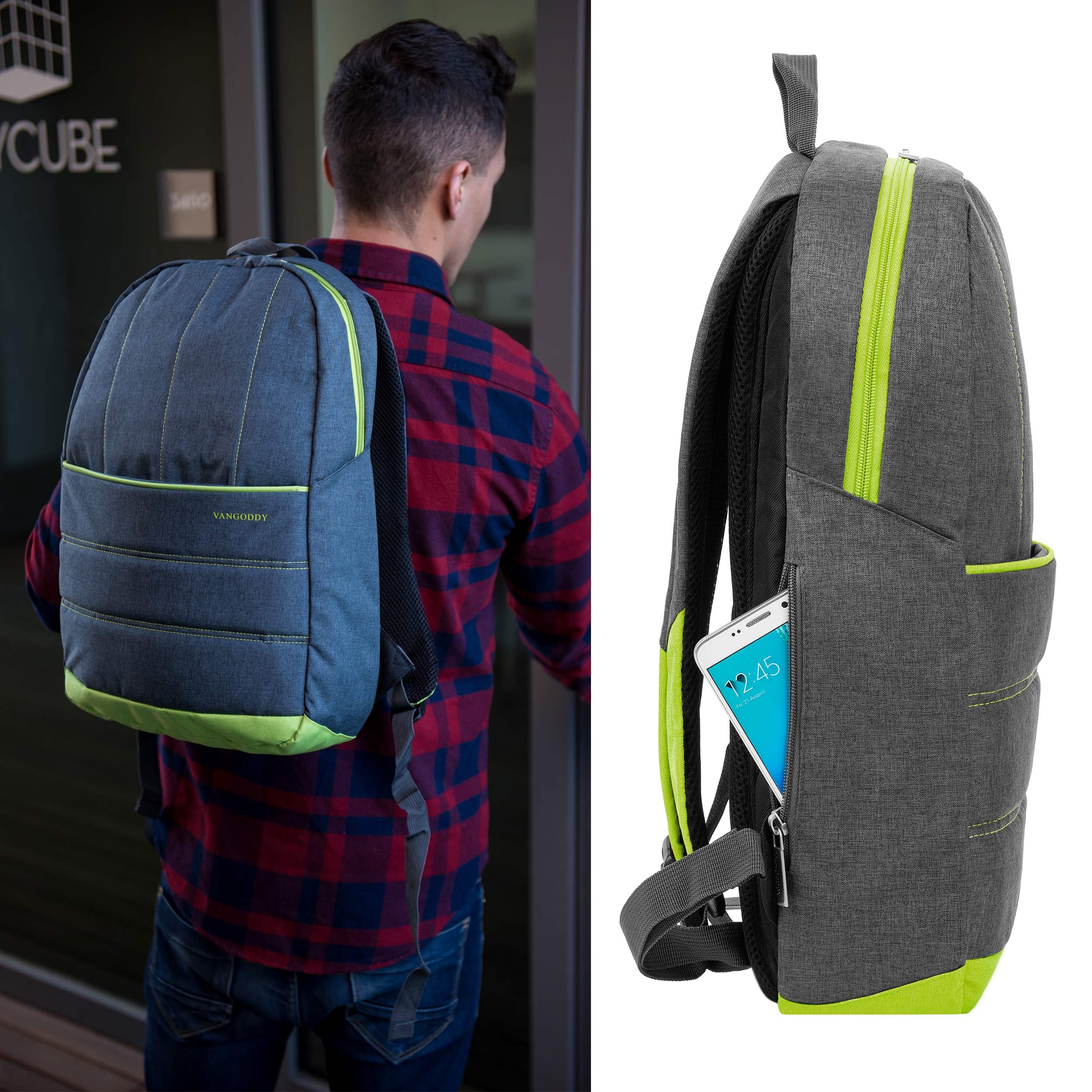 Vangoddy 14 15.6in Laptop Backpack for HP Envy, EliteBook, OMEN Apple Green Buy Online in UAE