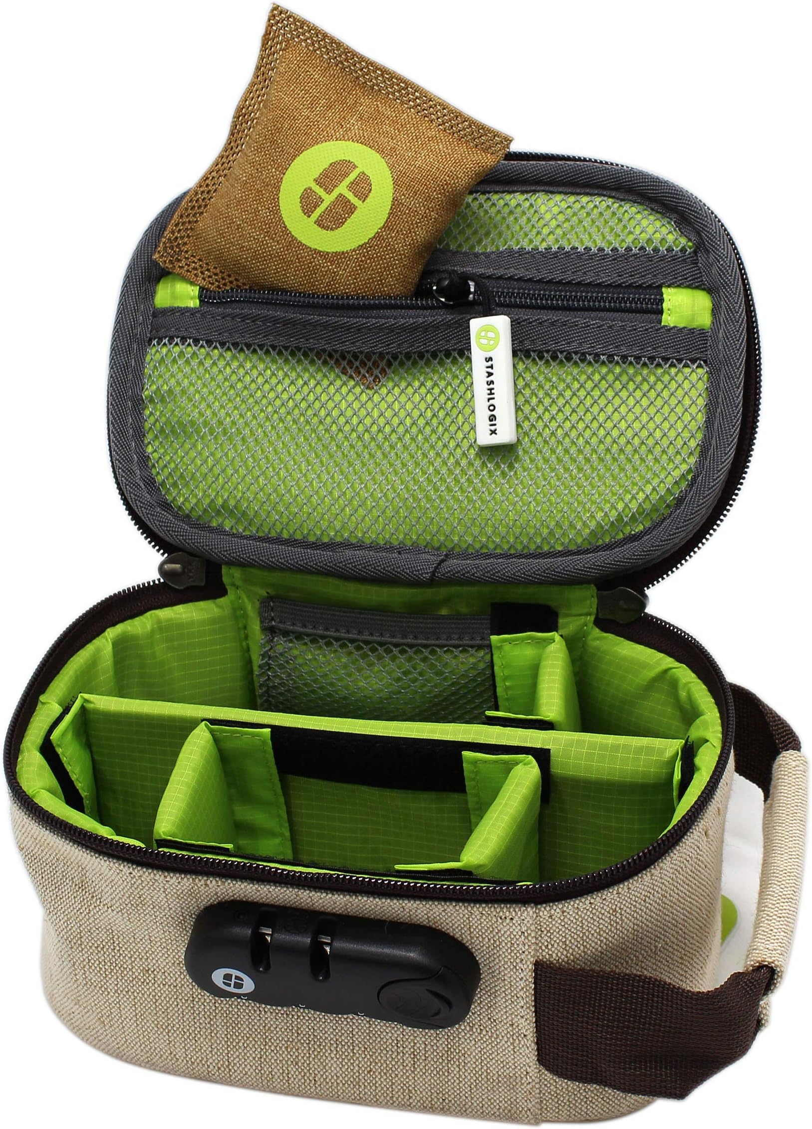 STASHLOGIX Locking Stash Bag with Odor Control