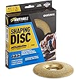 Kutzall Original Shaping Disc - Fine, 4-1⁄2" (114.3mm) Diameter X 7⁄8" (22.2mm) Bore - Coping Woodworking Angle Grinder Attachment for DeWalt, Bosch. Abrasive Tungsten Carbide, SD412O230