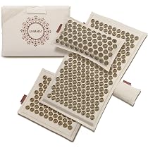Amazon.com: UNMERA Acupressure Mat and Pillow Set,Natural Premium ...