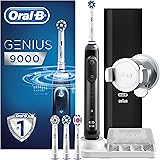 Oral-B Genius 9000 Electric Rechargeable Toothbrush Powered by Braun - Black - Ships with a 2 pin plug