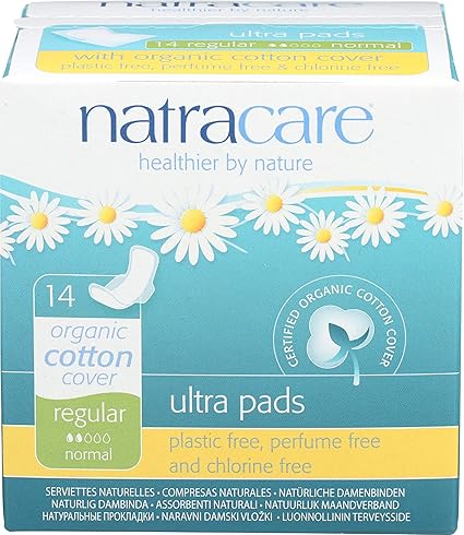Amazon Com Natracare Pads With Wings Ultra 14 Count Health Personal Care