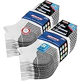 SOXCO Men's Ankle Socks 10-Pack Low Sports Cushioned Socks Men Women, Pack of 10 Pairs