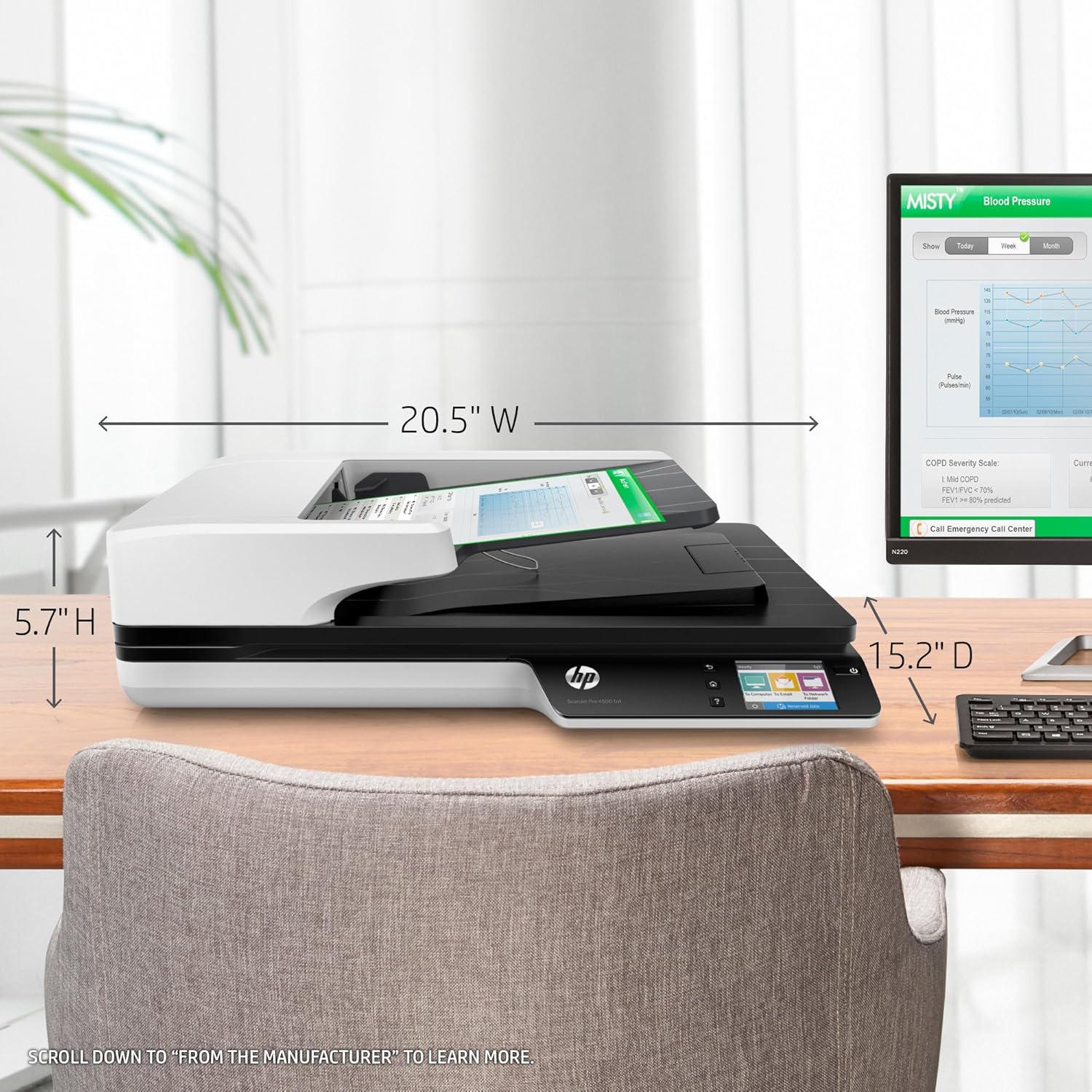 HP ScanJet Pro 4500 fn1 Network OCR Scanner: Office Products
