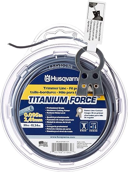 husqvarna titanium force string trimmer lines 0.095