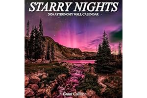 Starry Nights 2026 Astronomy Wall Calendar - photography of the northern lights, Milky Way, outer space, stars, and more (12" x 12")